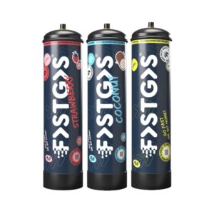 3 x Mixed flawour FastGas Nitrous Oxide Cylinder 670 grams